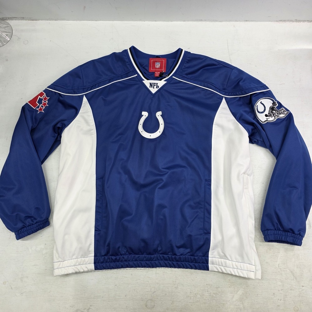 Indianapolis Colts Vintage NFL G-III Heavy Pullover Windbreaker Jacket Men's 2XL - Picture 1 of 16